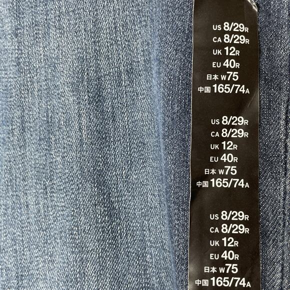 Gap Crop Jeans Culotte Size 8 Dark Wash Indigo Blue Wide Leg Stretch Fall NWT - Picture 5 of 16